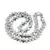 Electroplate Non-magnetic Synthetic Hematite Beads Strands G-Q486-99I-2