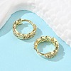 Brass Micro Pave Cubic Zirconia Huggie Hoop Earring EJEW-N011-03G-3