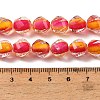 Two Tone Resin Beads Strands GLAA-T035-02C-4