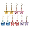 Glass Dangle Earrings EJEW-MZ00259-1