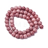 Ombre Effect Dyed Glass Beads Strands GLAA-T031-01O-01-3