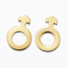 201 Stainless Steel Charms STAS-H557-20G-2