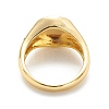 Brass Signet Ring for Women RJEW-E058-01G-07-3