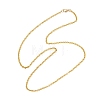 3MM 304 Stainless Steel Rolo Chain Necklaces NJEW-JN05622-02-5