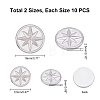 Unicraftale 304 Stainless Steel Cabochons for Enamel STAS-UN0014-62P-5