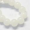 Baking Painted Imitation Jade Glass Round Bead Strands DGLA-Q021-4mm-01-2