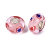 Handmade Lampwork & Brass Core European Beads LS-LAMP-N044-05S-01-3