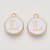 Golden Plated Alloy Charms LS-ENAM-S118-01L-1