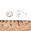 S925 Sterling Silver Stud Earrings EJEW-K303-01S-04-4