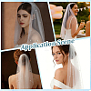 1Pc Polyester Mesh Bridal Veils AJEW-CP0011-53-5