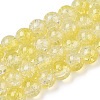 Transparent Crackle Baking Paint Glass Beads Strands X2-DGLA-T003-01A-15-1