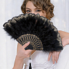 Plastic Folding Fan with Tassels AJEW-WH20130-170B-6