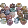 25Pcs Natural Indian Agate European Beads G-HY0002-08-1