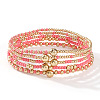 Gold Beaded Bracelet Set Summer 2025 Stylish and Versatile Five-Piece Jewelry Collection AJ2042-5-1