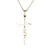 Faith Cross Alloy Pendant Necklaces for Women Men WG8C2EA-01-2