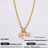 Ocean 304 Stainless Steel & Faux Pearl Pendant Necklaces FS-WG3F40F-02-1