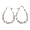 Brass Hoop Earrings EJEW-A102-03P-1