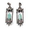 Natural Amazonite Faceted Pointed Bullet Shaped Big Pendants G-P613-01R-02-1