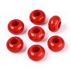 Opaque Acrylic European Large Hole Beads SACR-N019-03H-1