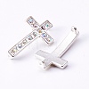 Alloy Rhinestone Links connectors ALRI-B060-1-1