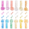 12 Styles Opaque & Transparent Glass Twist Bugle Beads GLAA-ME0001-47-1