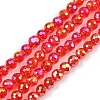 Electroplate Transparent Glass Beads EGLA-B013-02A-AB06-1