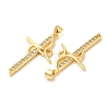 Rack Plating Brass Pendants KK-R146-09G-2