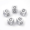 Plated Acrylic Beads X1-PB43C9308-G-01-1