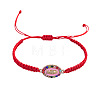 304 Stainless Steel & Rhinestones & Resin Link Bracelets BX1909-1-1