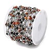Handmade Gemstone Beads & 316 Stainless Steel Round Link Chains CHS-L033-07P-01-3