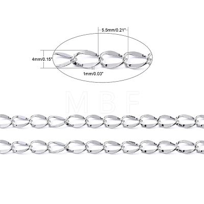 Brass Dapped Curb Chains CHC-L014B-01P-1