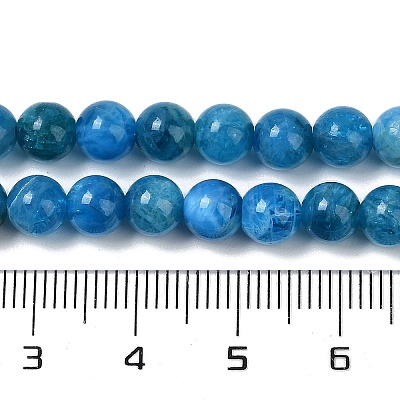 Natural Apatite Beads Strands G-D856-01-6mm-02-1