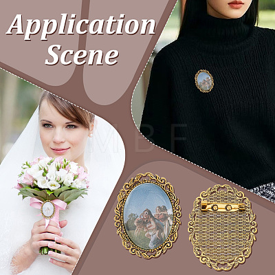 DIY Brooch Making Kits DIY-PH0032-29AG-1