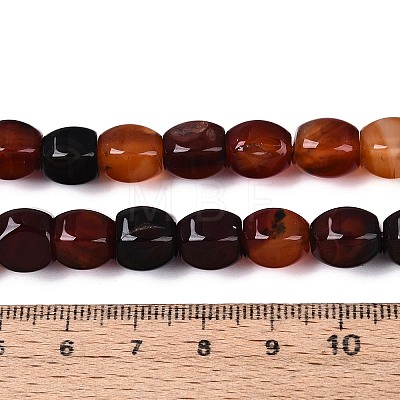 Dyed Natural Agate Beads Strands G-T144-50A-03-1