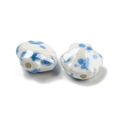 Shell Shape Handmade Porcelain Beads X1-PORC-E022-01F-1