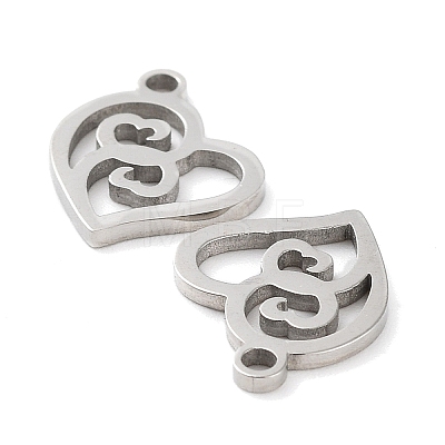 316 Surgical Stainless Steel Charms STAS-Q314-10P-1
