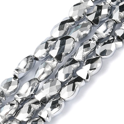 Electroplate Glass Beads Strands EGLA-F157-FP02-1