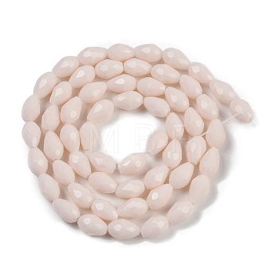 Opaque Solid Color Imitation Jade Beads Strands EGLA-N013-P8mm-D08-1