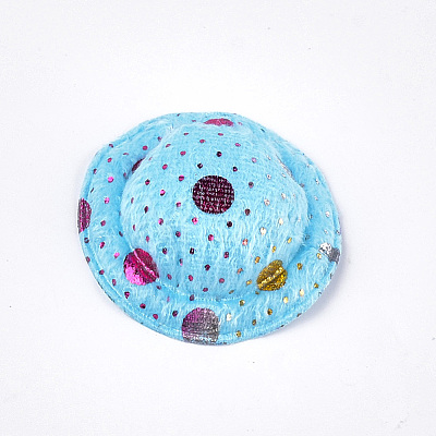 Velvet Hat Decoration AJEW-T004-01C-1