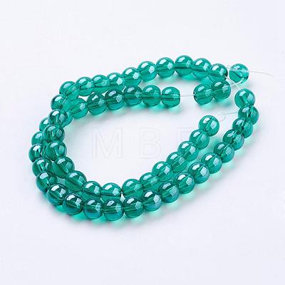 Electroplate Glass Beads Strands EGLA-J001-6mm-M-1