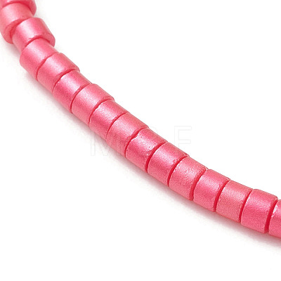 Glass Seed Bead & Natural Red Jasper Beads Bracelets for Women BJEW-MZ00311-04-1