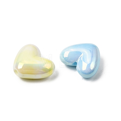 UV Plating Opaque Acrylic Beads OACR-Z040-01B-1