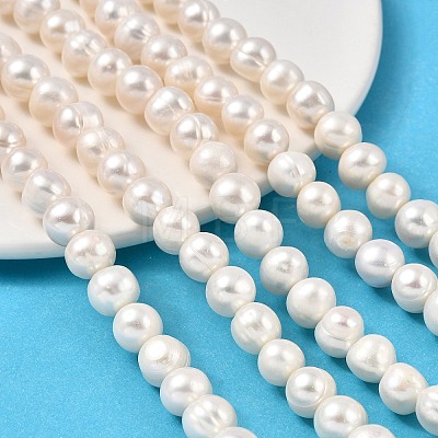 Natural Cultured Freshwater Pearl Beads Strands PEAR-I007-07U-04B-1