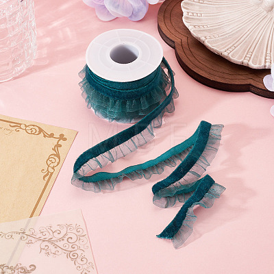 5 Yards Velvet Organza Ribbon SRIB-TA0001-39-1