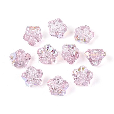 Electroplate Glass Beads Strands EGLA-T021-22D-1