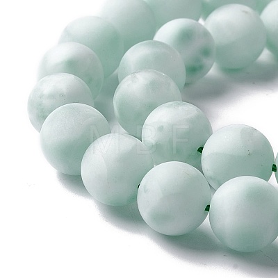 Frosted Natural Glass Beads Strands G-I247-15K-1