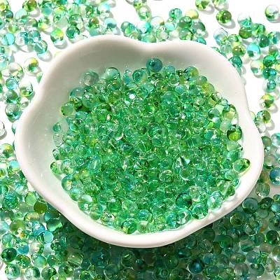 Transparent Baking Paint Glass Seed Beads SEED-P006-02B-16-1