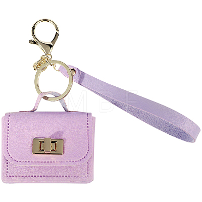 Portable PU Leather Bag Keychains FIND-CL0002-42B-1