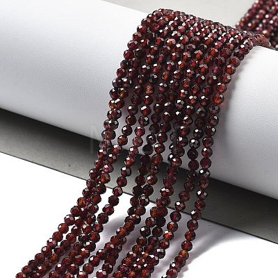 Natural Garnet Beads Strands G-H079-A01-03C-1