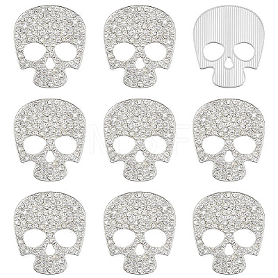 10Pcs Alloy Rhinestone Cabochons FIND-PH0038-53B-1